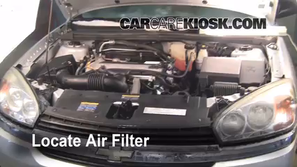 2005 Chevrolet Malibu 2.2L 4 Cyl. Air Filter (Engine) Check